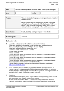 NZQA registered unit standard 23374 version 3  Page 1 of 4
