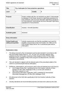 NZQA registered unit standard 27679 version 1  Page 1 of 3
