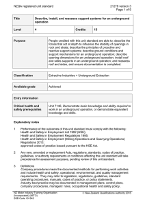 NZQA registered unit standard 21278 version 3  Page 1 of 5