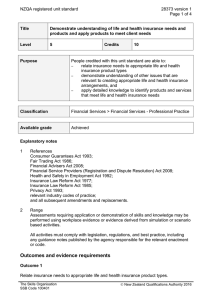 NZQA registered unit standard 28373 version 1  Page 1 of 4