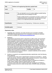 NZQA registered unit standard 26670 version 2  Page 1 of 3