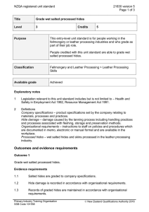 NZQA registered unit standard 21830 version 5  Page 1 of 3