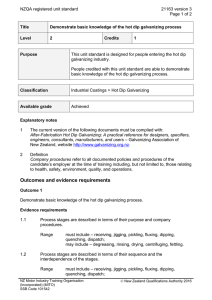 NZQA registered unit standard 21163 version 3  Page 1 of 2