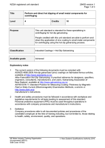 NZQA registered unit standard 28455 version 1  Page 1 of 3