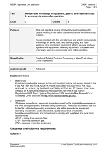 NZQA registered unit standard 29241 version 1 Page 1 of 5