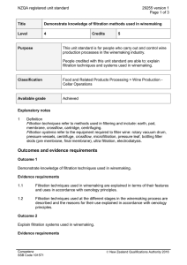NZQA registered unit standard 29255 version 1 Page 1 of 3