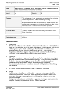 NZQA registered unit standard 29257 version 1 Page 1 of 4