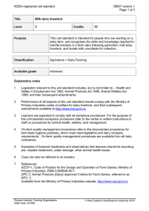 NZQA registered unit standard 28937 version 1  Page 1 of 3