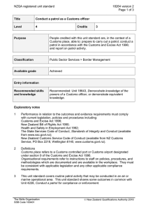 NZQA registered unit standard 18264 version 2  Page 1 of 3