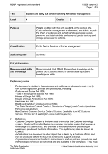 NZQA registered unit standard 18266 version 2  Page 1 of 3