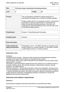 NZQA registered unit standard 6945 version 7  Page 1 of 5