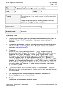 NZQA registered unit standard 8348 version 5  Page 1 of 3