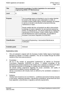 NZQA registered unit standard 27742 version 1  Page 1 of 3