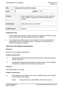 NZQA registered unit standard 12840 version 5  Page 1 of 3