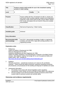 NZQA registered unit standard 2386 version 6  Page 1 of 4