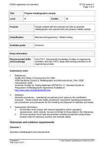 NZQA registered unit standard 15132 version 3  Page 1 of 3