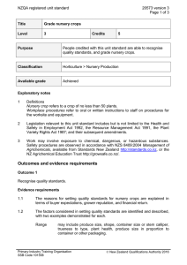 NZQA registered unit standard 20573 version 3  Page 1 of 3