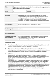 NZQA registered unit standard 26533 version 1  Page 1 of 3