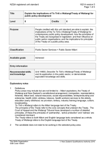 NZQA registered unit standard 16214 version 5  Page 1 of 4