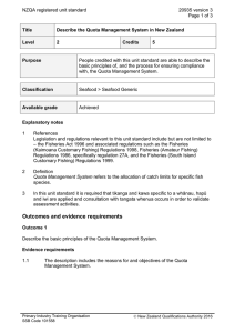 NZQA registered unit standard 20935 version 3  Page 1 of 3