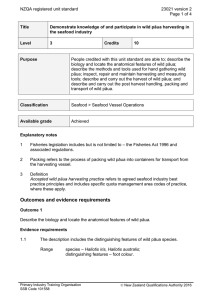 NZQA registered unit standard 23021 version 2  Page 1 of 4
