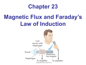 Chapter 23 Magnetic Flux and Faraday’s Law of Induction