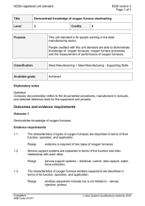 NZQA registered unit standard 8326 version 3  Page 1 of 3