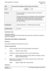 NZQA registered unit standard 5375 version 8  Page 1 of 4