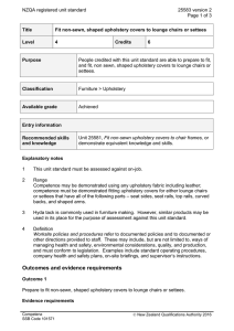 NZQA registered unit standard 25583 version 2  Page 1 of 3