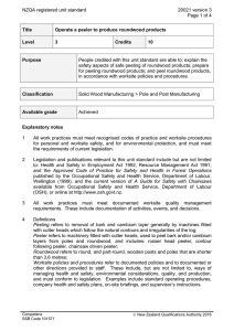 NZQA registered unit standard 20021 version 3  Page 1 of 4