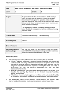 NZQA registered unit standard 678 version 5  Page 1 of 5
