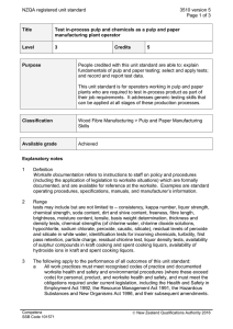NZQA registered unit standard 3510 version 5  Page 1 of 3