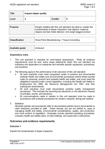 NZQA registered unit standard 16585 version 5  Page 1 of 4