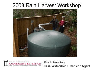2008 Rain Harvest Workshop