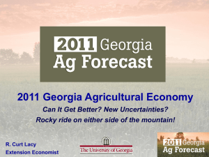 2011 Georgia Agricultural Economy