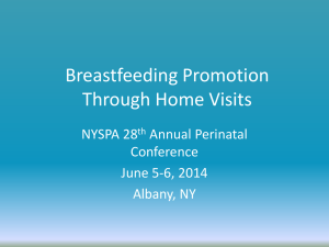 Breastfeeding Promotion Through Home Visits