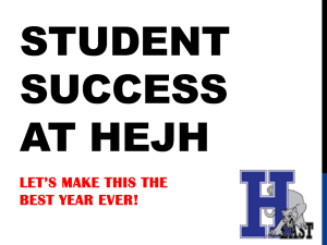 Student Success at HEJH