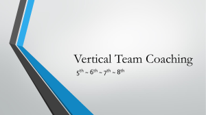 Vertical Team Coaching PPT