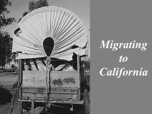 Migrating to California