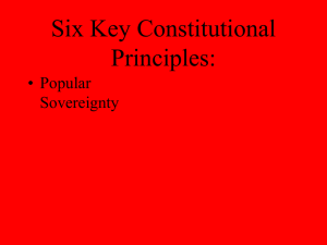 Six Key Constitutional Principals