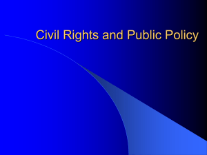 Civil Rights and Public Policy