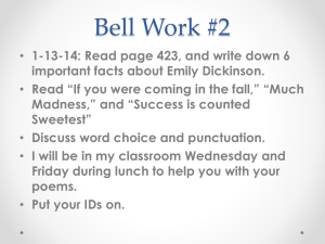 Bell Work #2 January 13-17