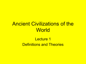 Lecture 1 Definitions and Theories