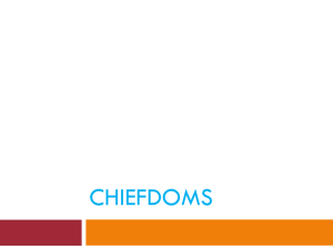 CHIEFDOMS
