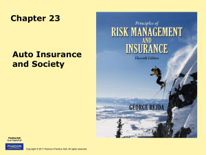 Chapter 23 Auto Insurance and Society