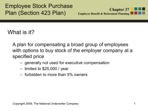 Employee Stock Purchase Plan (Section 423 Plan) What is it?