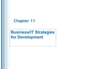 Chapter 11 Business/IT Strategies for Development
