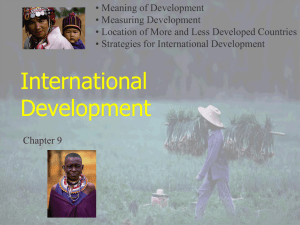 Lecture - International Development