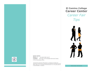 Career Fair Tips Career Center El Camino College