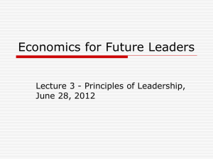 Enterprise College - Leadership Lecture 3